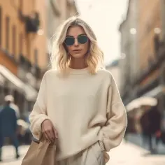 Odkryj Elegancję i Komfort w Włoskich Swetrach Damskich Oversize -  Moda Prosto z Włoch